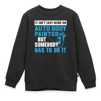 Je ne suis ici qu’à cause du corps des piqûres d’épingle - Sweat Premium enfant bio - noir - Devant - AI Model Kid Female (0cm)