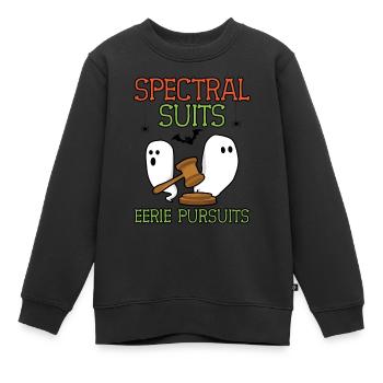 Spektrale Anzüge Unheimliche Verfolgungen Anwalt H - Kinder Premium Organic Sweatshirt - Schwarz - Vorne - AI Model Kid Female (0cm)