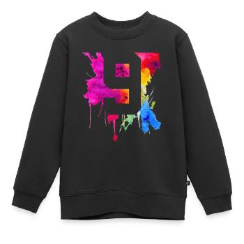 9 JAHRE 9. GEBURTSTAG - Kinder Premium Organic Sweatshirt - Schwarz - Vorne - AI Model Kid Female (0cm)