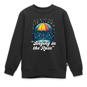 Paroles Mélomanes Auteurs-compositeurs Festival de musique - Sweat Premium enfant bio - noir - Devant - AI Model Kid Female (0cm)