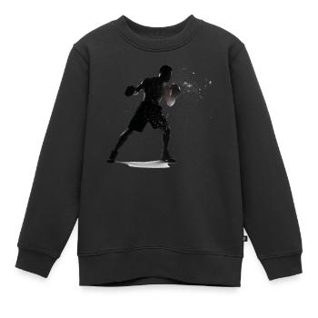 Boxen - Kinder Premium Organic Sweatshirt - Schwarz - Vorne - AI Model Kid Female (0cm)