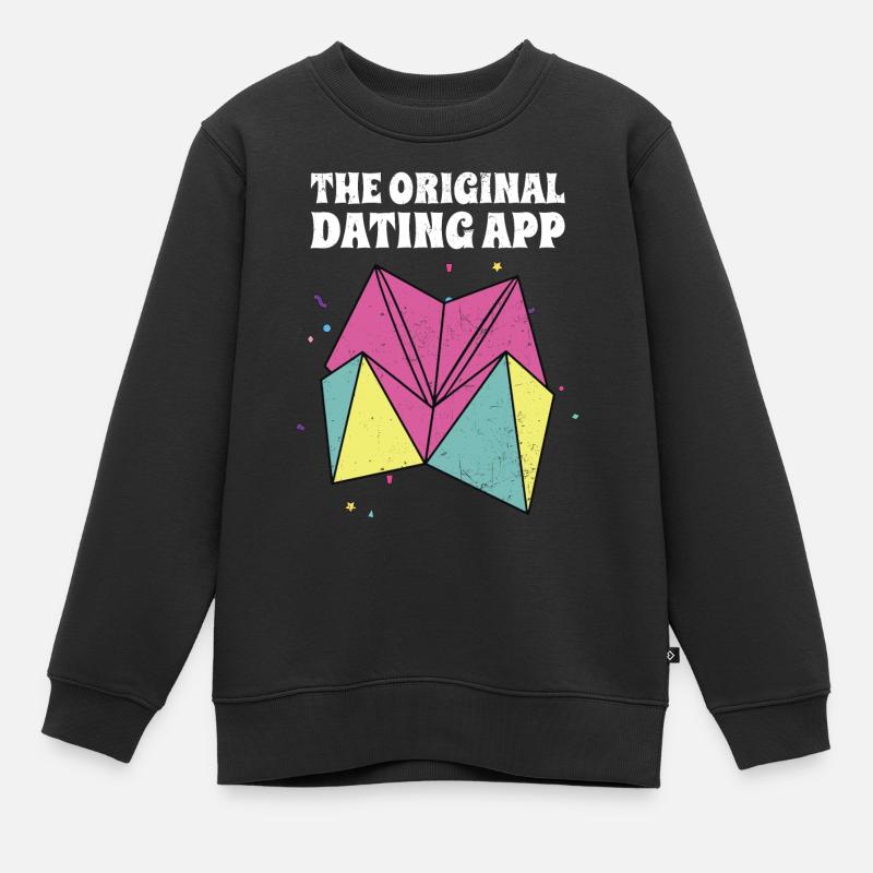 90er Jahre - Kinder Premium Organic Sweatshirt - Schwarz
