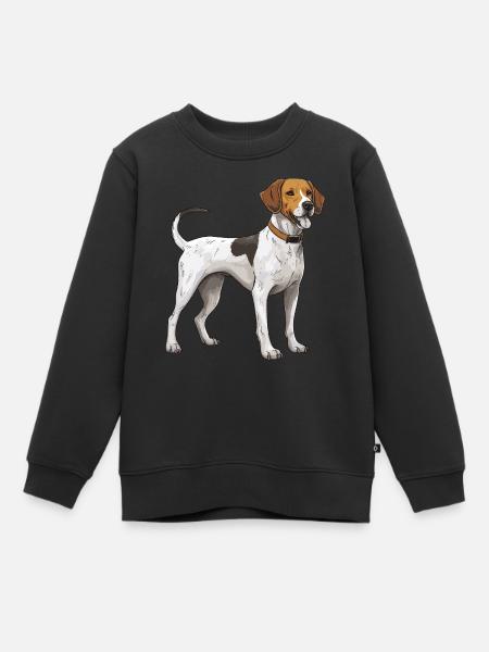 Chien Beagle - Sweat Premium enfant bio - noir