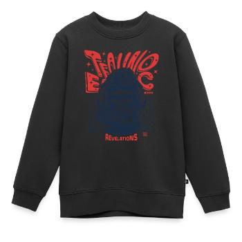 Techno Gorilla Shirt – Urban Sound & Style - Kids Premium Organic Sweatshirt - black - Front - AI Model Kid Female (0cm)
