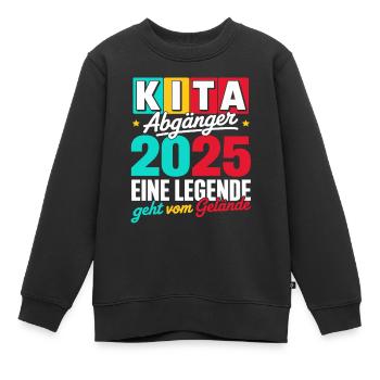Daycare Graduate Legend - Kids Premium Organic Sweatshirt - black - Front - AI Model Kid Female (0cm)