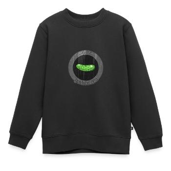 Saure-Gurken-Zeit Logo Retro Vintage - Kinder Premium Organic Sweatshirt - Schwarz - Vorne - AI Model Kid Female (0cm)