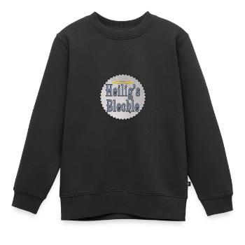 Heilig's Blechle Heiligenschein Schwäbisch - Kinder Premium Organic Sweatshirt - Schwarz - Vorne - AI Model Kid Female (0cm)