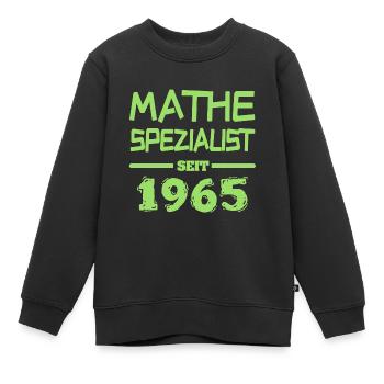 Mathe Mathespezialist 1965 - Kinder Premium Organic Sweatshirt - Schwarz - Vorne - AI Model Kid Female (0cm)