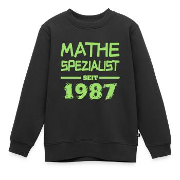 Mathespezialist 1987 - Kinder Premium Organic Sweatshirt - Schwarz - Vorne - AI Model Kid Female (0cm)