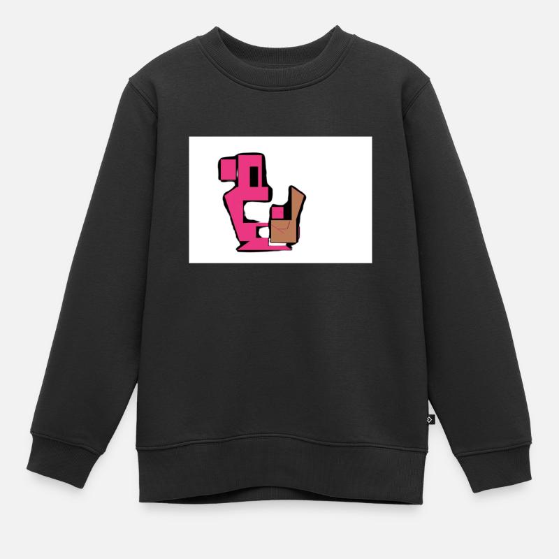 Monstres de nourriture - Sweat Premium enfant bio - noir
