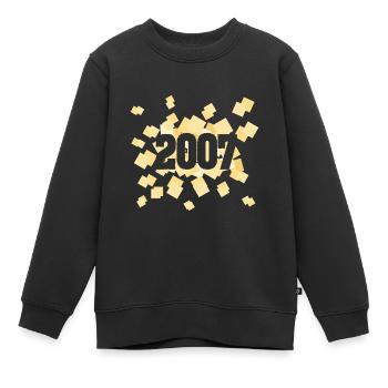 Geboren 2007 - Kinder Premium Organic Sweatshirt - Schwarz - Vorne - AI Model Kid Female (0cm)