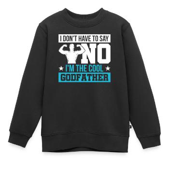 Patenonkel Taufpate Taufe Pate - Kinder Premium Organic Sweatshirt - Schwarz - Vorne - AI Model Kid Female (0cm)