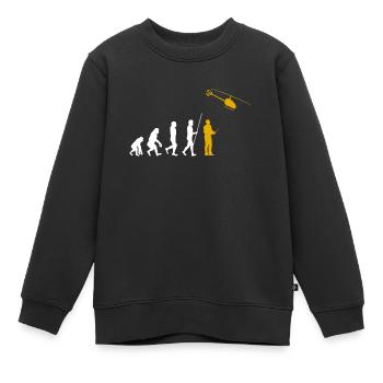 Evolution RC Hubschrauber Ferngesteuert Modellbau - Kinder Premium Organic Sweatshirt - Schwarz - Vorne - AI Model Kid Female (0cm)