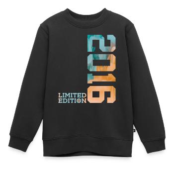 10E ÉDITION LIMITÉE DU 10E ANNIVERSAIRE 2016 - Sweat Premium enfant bio - noir - Devant - AI Model Kid Female (0cm)