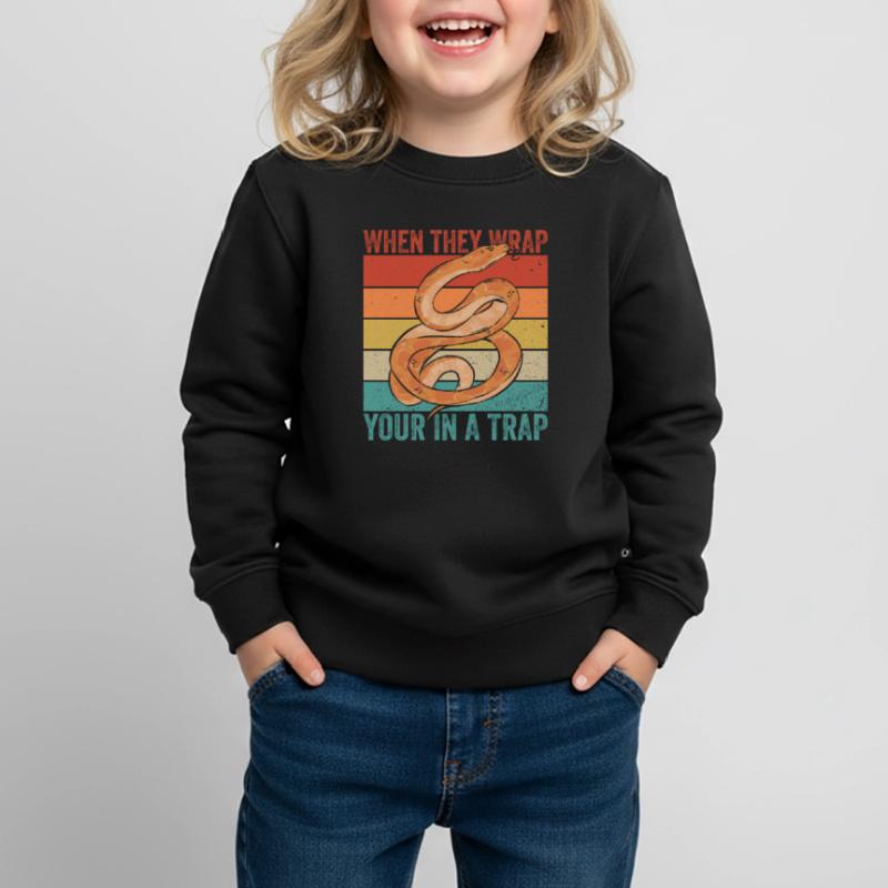 Königspython Banana Ball Python Kids Premium Organic Sweatshirt