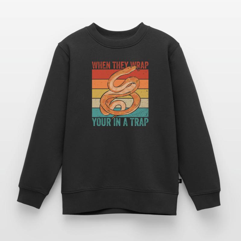 Königspython Banana Ball Python Kids Premium Organic Sweatshirt
