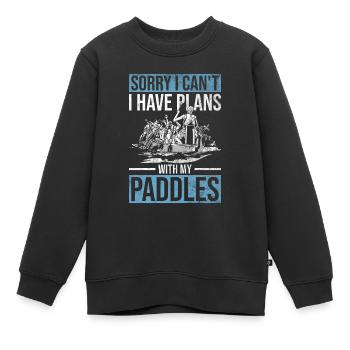 Drachenboot Paddeln Und Drachenboot - Kinder Premium Organic Sweatshirt - Schwarz - Vorne - AI Model Kid Female (0cm)
