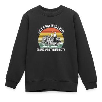 Drachenboot Und Drachenboot Paddler - Kinder Premium Organic Sweatshirt - Schwarz - Vorne - AI Model Kid Female (0cm)