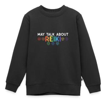Reiki Ppraktiker Und Ganzheitliches Reiki - Kinder Premium Organic Sweatshirt - Schwarz - Vorne - AI Model Kid Female (0cm)