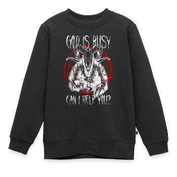 Satanist Baphomet Satanismus - Kinder Premium Organic Sweatshirt - Schwarz - Vorne - AI Model Kid Female (0cm)