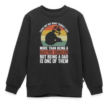 Magenchirurg Vater Und Adipositaschirurgie - Kinder Premium Organic Sweatshirt - Schwarz - Vorne - AI Model Kid Female (0cm)