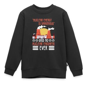 Nuklearingenieur Und Kernenergie - Kinder Premium Organic Sweatshirt - Schwarz - Vorne - AI Model Kid Female (0cm)