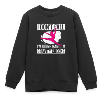 Twirling Recitals Design Für Baton Twirler Und - Kinder Premium Organic Sweatshirt - Schwarz - Vorne - AI Model Kid Female (0cm)