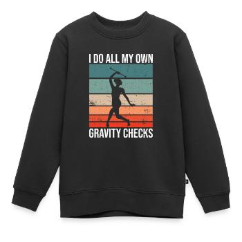 Baton Twirler Design Für Stabgymnastik - Kinder Premium Organic Sweatshirt - Schwarz - Vorne - AI Model Kid Female (0cm)