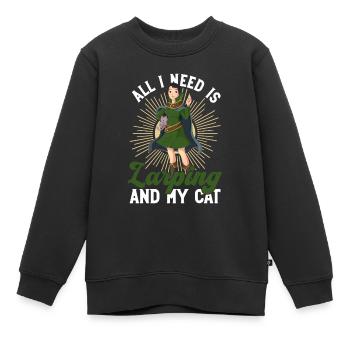 Larping Und Rollenspiele - Kinder Premium Organic Sweatshirt - Schwarz - Vorne - AI Model Kid Female (0cm)