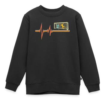 Fußballzubehör Geschenkidee Fußballfan - Kinder Premium Organic Sweatshirt - Schwarz - Vorne - AI Model Kid Female (0cm)