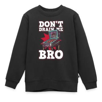 Retro-flipper-automaten-design Für Flipperspieler - Kinder Premium Organic Sweatshirt - Schwarz - Vorne - AI Model Kid Female (0cm)