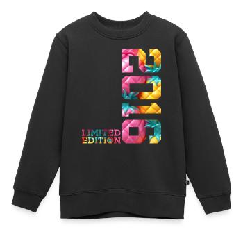 10E ÉDITION LIMITÉE DU 10E ANNIVERSAIRE 2016 - Sweat Premium enfant bio - noir - Devant - AI Model Kid Female (0cm)