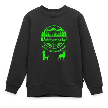 Jäger-Waidmannsheil-Jagen ist Naturschutz - Kinder Premium Organic Sweatshirt - Schwarz - Vorne - AI Model Kid Female (0cm)