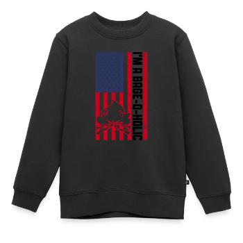 Scout Leader Usa Design Für Einen Patriotischen - Kinder Premium Organic Sweatshirt - Schwarz - Vorne - AI Model Kid Female (0cm)
