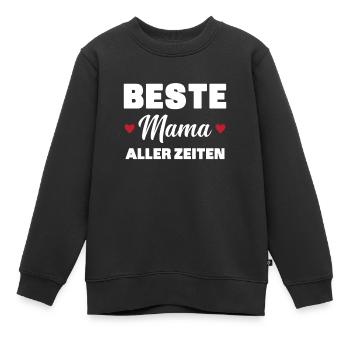 Beste Mutter aller Zeiten - Kinder Premium Organic Sweatshirt - Schwarz - Vorne - AI Model Kid Female (0cm)