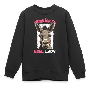 Esel Eselchen Maultier Muli - Kinder Premium Organic Sweatshirt - Schwarz - Vorne - AI Model Kid Female (0cm)
