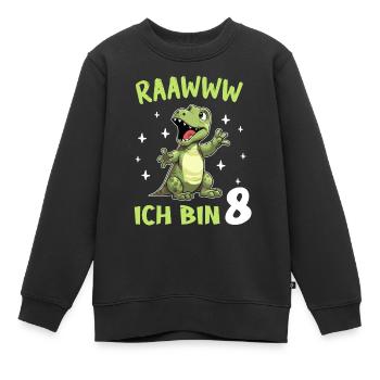 Geburtstagsgeschenk 8 Jahre Geburtstagskind - Kinder Premium Organic Sweatshirt - Schwarz - Vorne - AI Model Kid Female (0cm)