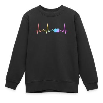 Brick Builder Master Builder Klemmbaustein - Kinder Premium Organic Sweatshirt - Schwarz - Vorne - AI Model Kid Female (0cm)