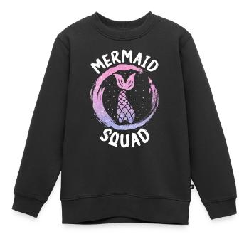 Meerjungfrau Fabel Meerjungfrauen Märchen - Kinder Premium Organic Sweatshirt - Schwarz - Vorne - AI Model Kid Female (0cm)
