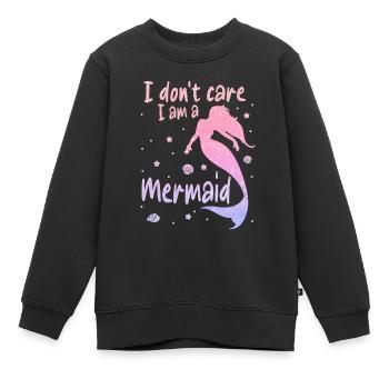 Meerjungfrau Fabel Meerjungfrauen Märchen - Kinder Premium Organic Sweatshirt - Schwarz - Vorne - AI Model Kid Female (0cm)