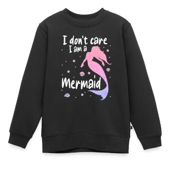 Meerjungfrau Fabel Meerjungfrauen Märchen - Kinder Premium Organic Sweatshirt - Schwarz - Vorne - AI Model Kid Female (0cm)