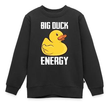 Canards en caoutchouc Salle de bain Canard jaune - Sweat Premium enfant bio - noir - Devant - AI Model Kid Female (0cm)