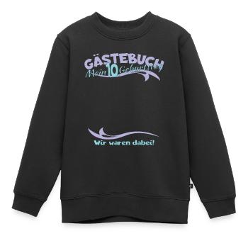 10. Geburtstag Junge & Mädchen Gästebuch - Kinder Premium Organic Sweatshirt - Schwarz - Vorne - AI Model Kid Female (0cm)