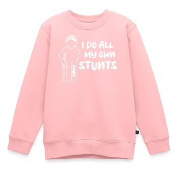 Rétablissement rapide fracture de l’os du pied cassé - Sweat Premium enfant bio - rose - Devant - AI Model Kid Female (0cm)