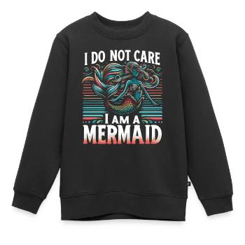 Meerjungfrau Fabel Meerjungfrauen Märchen - Kinder Premium Organic Sweatshirt - Schwarz - Vorne - AI Model Kid Female (0cm)