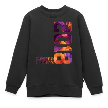 LIMITED EDITION 2018 8 JAHRE 8. GEBURTSTAG - Kinder Premium Organic Sweatshirt - Schwarz - Vorne - AI Model Kid Female (0cm)