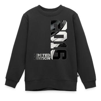 10E ÉDITION LIMITÉE DU 10E ANNIVERSAIRE 2016 - Sweat Premium enfant bio - noir - Devant - AI Model Kid Female (0cm)