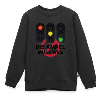 Les feux de circulation doivent disparaître - Sweat Premium enfant bio - noir - Devant - AI Model Kid Female (0cm)