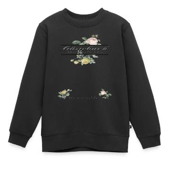 Livre d’or fille et garçon 14e anniversaire - Sweat Premium enfant bio - noir - Devant - AI Model Kid Female (0cm)