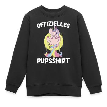 Einhorn Einhörner Fabelwesen Mystisch - Kinder Premium Organic Sweatshirt - Schwarz - Vorne - AI Model Kid Female (0cm)